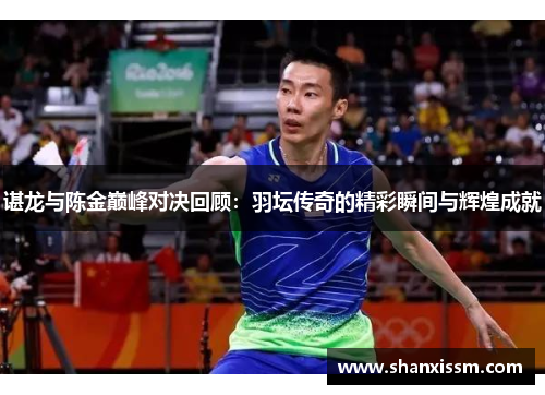 谌龙与陈金巅峰对决回顾：羽坛传奇的精彩瞬间与辉煌成就